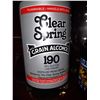 Image 3 : Clear Spring Grain Alcohol 190 Proof & Barware Cat A