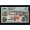 Image 1 : 1880 $10 Jackass Legal Tender Note PMG 65EPQ