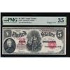 Image 1 : 1907 $5 Legal Tender Note PMG 35