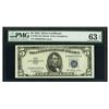 Image 1 : 1953 $5 Silver Certificate PMG 63EPQ