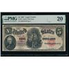 Image 1 : 1907 $5 Legal Tender Note PMG 20