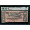 Image 1 : 1864 $10 T-68 Confederate PMG 25