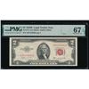 Image 1 : 1953B $2 Legal Tender Note PMG 67EPQ
