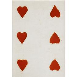 Donald Sultan Six Hearts