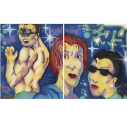 Daze (Chris Ellis) Nightclubbing (diptych)
