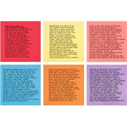 Jenny Holzer Inflammatory Essays, set of ten