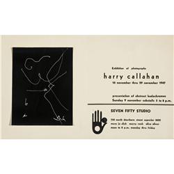 Harry Callahan Camera Movement on Flashlight - Seven Fifty Studio invitation