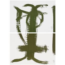 Dieter Roth Brush Actions (diptych)