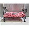 Image 1 : Picture Perfect Babies - Black Wire Heart Bed w/ Mattress