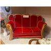 Image 1 : Afternoon Tea - Red Velvet Couch & Chair
