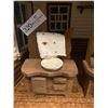 Image 3 : Prairie Homestead - Wooden Dresser with Wash Basin & Cabinet with Dishes