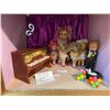 Image 1 : Carnival Side Show - Collection of Dolls, 1800s German Piano
