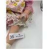 Image 2 : Large Porcelain Girl Doll w/ Cloth Body