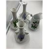 Image 2 : 3 x Porcelain Vases & 1 x Cream Jug By Fielder Keepsakes