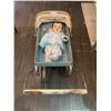 Image 1 : Vintage Metal Baby Stroller w/ Vintage Baby Doll