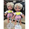 Image 1 : Playtime Twins Dolls Lot 12" Tall