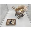 Image 1 : Doll Stroller with Antique Baby Dolls & Small Bridal Party Dolls