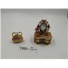 Image 1 : Purse and Vanity Mirror - Miniature Jewelry Holders