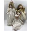 Image 1 : Porcelain Christmas Angel Doll, Porcelain Bridal Doll, Porcelain Baby Zaccar Doll