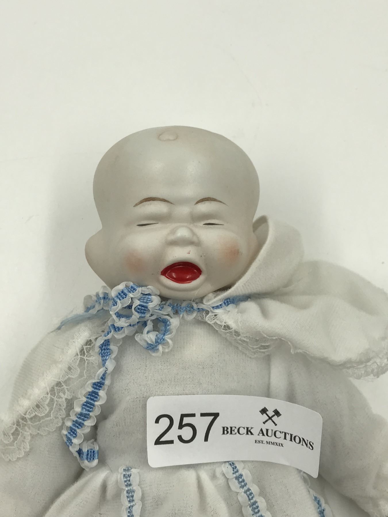 3Faced Porcelain Baby Doll, Zaccar Beck Auctions Inc.