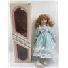 Image 1 : Porcelain Doll, The Victorian Doll Company, with broken leg