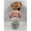 Image 2 : 18" Girl Doll with Porcelain Head with Straw Hat