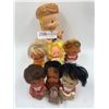 Image 1 : 7 x Plastic Grumpy Infant Dolls and Miniature Ape Doll