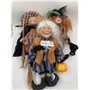 Image 1 : 3 x Show Stoppers 12" Porcelain Granny Witches