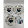 Image 1 : 3 x 6" Kate and William Plates and 1 3" Royal Couple China Container