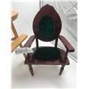 Image 2 : 2 x Wooden Doll Chairs (Larger is 21")