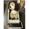 Image 1 : Baby Doll Stroller 2' with Stuffed Lion