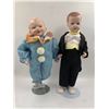 Image 1 : Two Porcelain Dolls With Stands