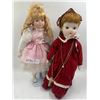 Porcelain Girl Doll With Umbrella,Porcelain Girl Doll In Red Dress