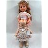 Large Plastic Music Box Doll 18" Cameo kewpie Baby Doll