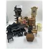 Image 1 : Assorted Plastic, Resin, and Iron Dollhouse Furniture
