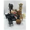 Image 2 : Assorted Plastic, Resin, and Iron Dollhouse Furniture