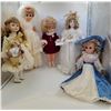 Image 1 : 5 Assorted Dolls (2 Porcelain, 3 Plastic)