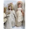 Image 2 : 5 Assorted Dolls (2 Porcelain, 3 Plastic)