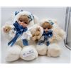 Image 1 : pair of Cuddle-Kin dolls circa 1991