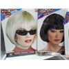 Image 2 : ladies costume wigs bobbed and masquerade masks