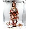 Image 1 : 29" Aboriginal woman doll w/ accessories "Saqui"