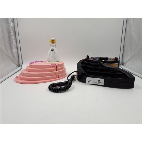 Barbie music box and phone