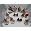 Image 2 : Snowman cardinal Christmas decor lot, 12 pcs