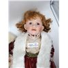 Image 1 : 27" ceramic Christmas girl doll