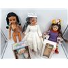 Image 2 : Porcelain and Aboriginal doll lot, 5 pcs