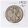 Image 1 : 1921-S Walking Liberty Half Dollar Coin