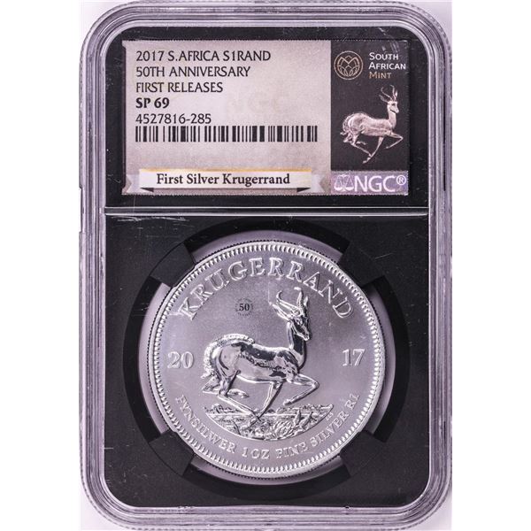 2017 South Africa Krugerrand Silver Coin NGC SP69 First Releases