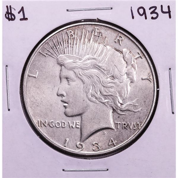 1934 $1 Peace Silver Dollar Coin