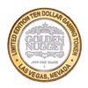 Image 2 : .999 Silver Golden Nugget Las Vegas, Nevada $10 Limited Edition Casino Gaming Token