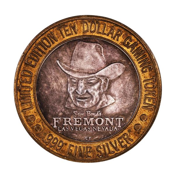 .999 Silver Sam Boyd's Fremont Las Vegas $10 Casino Limited Edition Gaming Token